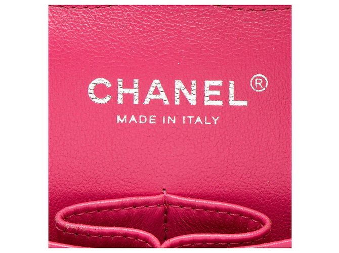 Gabrielle Chanel Classic Jumbo Double Flap Tasche aus Lammleder Pink - Ansicht 8