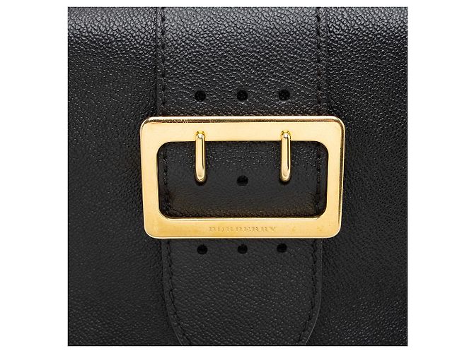 Burberry Bolsa Crossbody Small em couro de bezerro granulado macio com fivela - vista 10