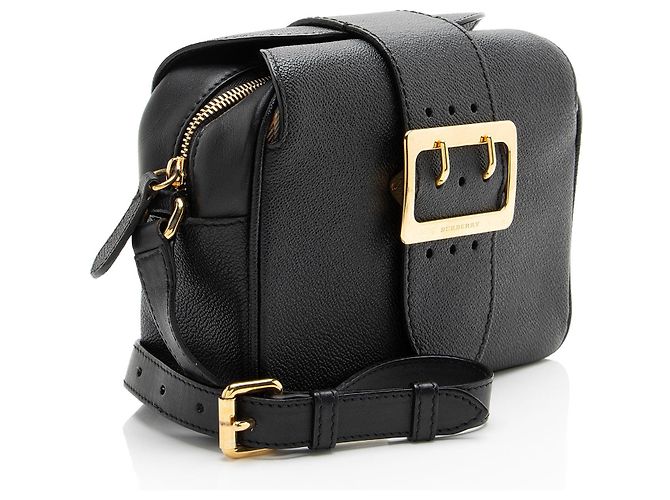 Burberry Bolsa Crossbody Small em couro de bezerro granulado macio com fivela - vista 2