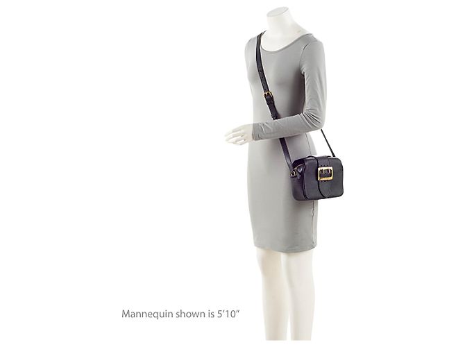 Burberry Bolsa Crossbody Small em couro de bezerro granulado macio com fivela - vista 5