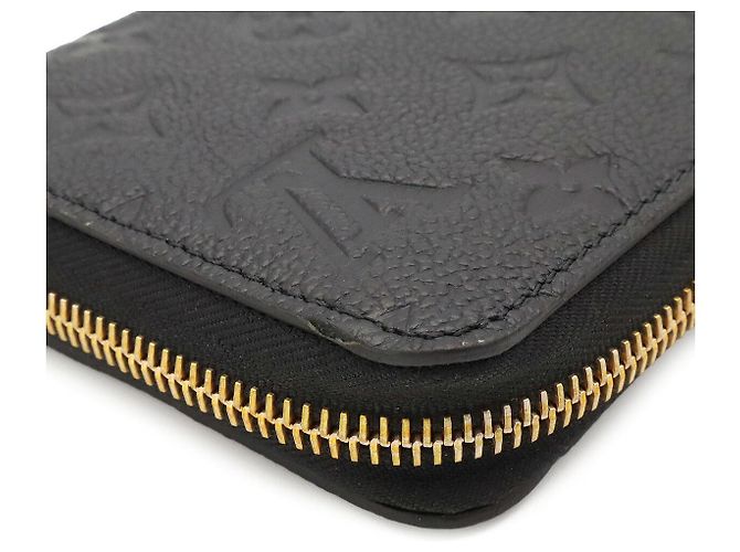 Louis Vuitton Monogram Empreinte Zippy Wallet Black - view 3