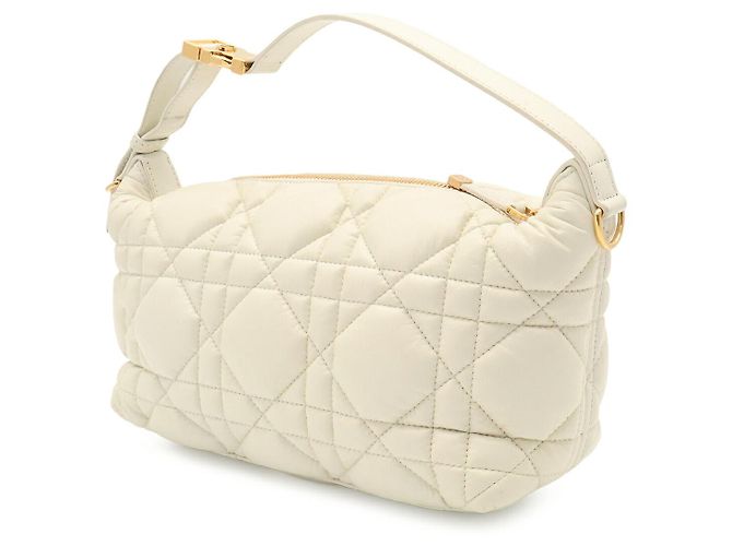 Bolso Dior Travel Cannage Nomad Blanco - vista 2