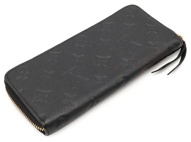 Portafoglio lungo Louis Vuitton Clemence Monogram Empreinte Nero - vista 2
