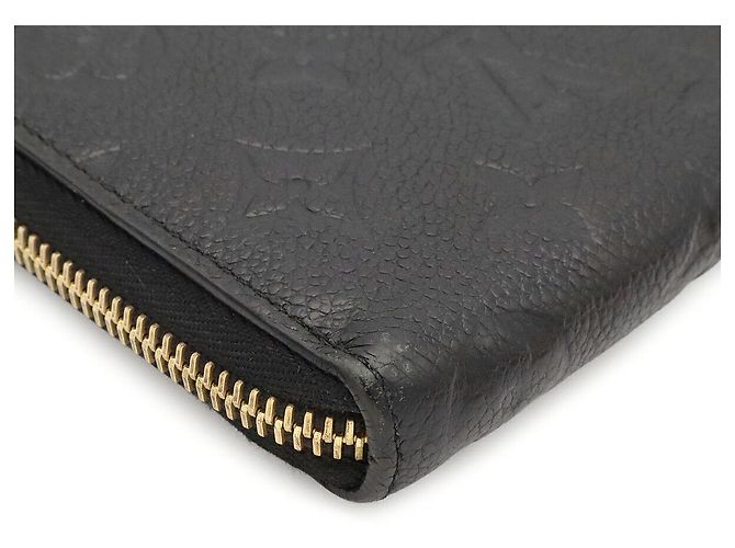 Portafoglio lungo Louis Vuitton Clemence Monogram Empreinte Nero - vista 3