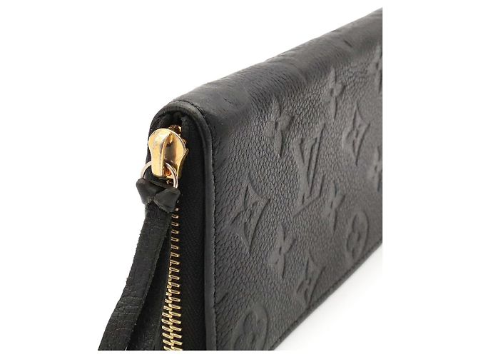 Portafoglio lungo Louis Vuitton Clemence Monogram Empreinte Nero - vista 4