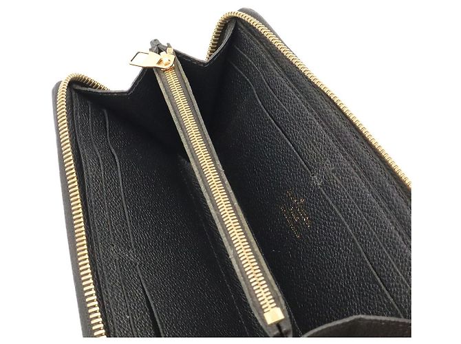 Portafoglio lungo Louis Vuitton Clemence Monogram Empreinte Nero - vista 5