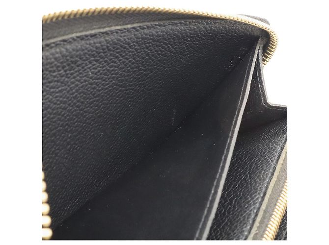 Portafoglio lungo Louis Vuitton Clemence Monogram Empreinte Nero - vista 9