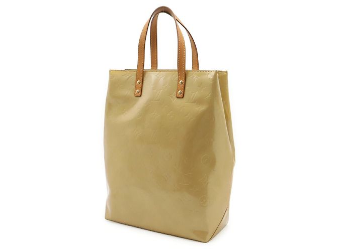 Saco Tote Louis Vuitton Monogram Vernis Lead MM Marrom Bege - vista 2