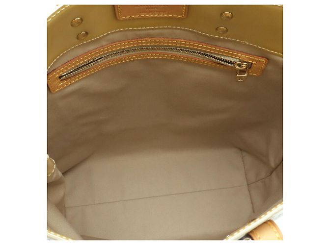 Saco Tote Louis Vuitton Monogram Vernis Lead MM Marrom Bege - vista 6