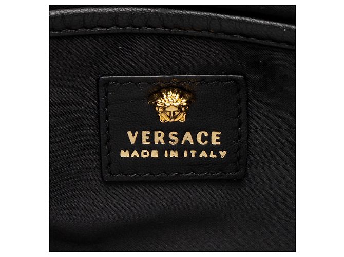 Borsa a tracolla Versace Palazzo Medusa in vitello Nero - vista 7