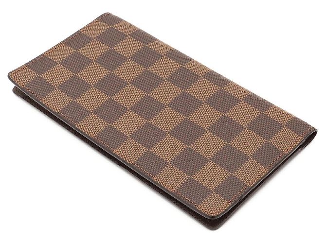 Portefeuille Long Fold Louis Vuitton Damier Marron - vue 2