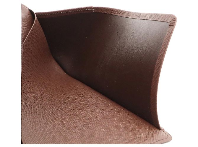 Portefeuille Long Fold Louis Vuitton Damier Marron - vue 5