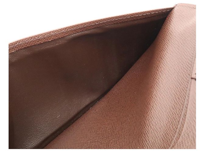 Portefeuille Long Fold Louis Vuitton Damier Marron - vue 6