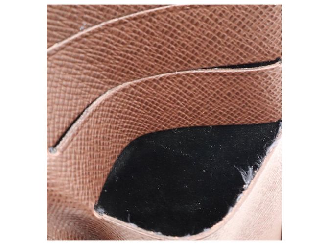 Portefeuille Long Fold Louis Vuitton Damier Marron - vue 7