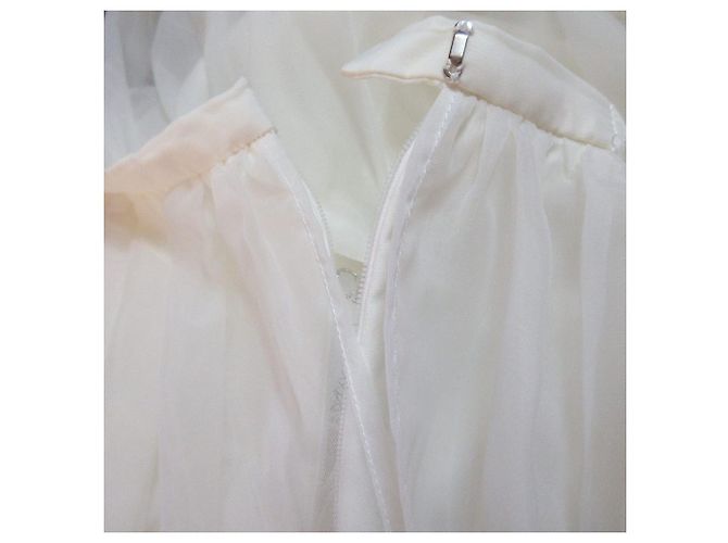 Autre Marque Saia de organza bordada Chesty Amarelo - vista 4
