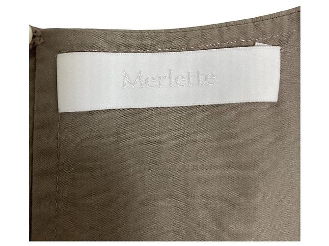 Autre Marque Vestido largo Merlette POIRET Castaño - vista 4