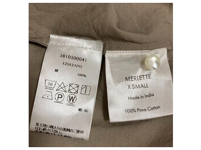 Autre Marque Vestido largo Merlette POIRET Castaño - vista 5