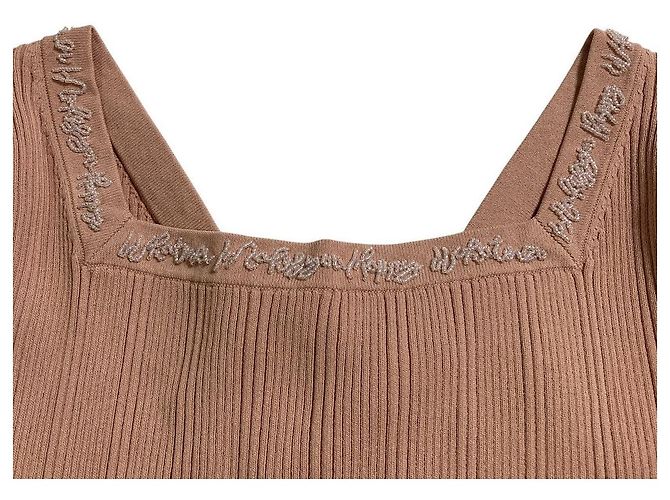Autre Marque GRACE CONTINENTAL Rippstrick-Top mit Schnürung Pink - Ansicht 4