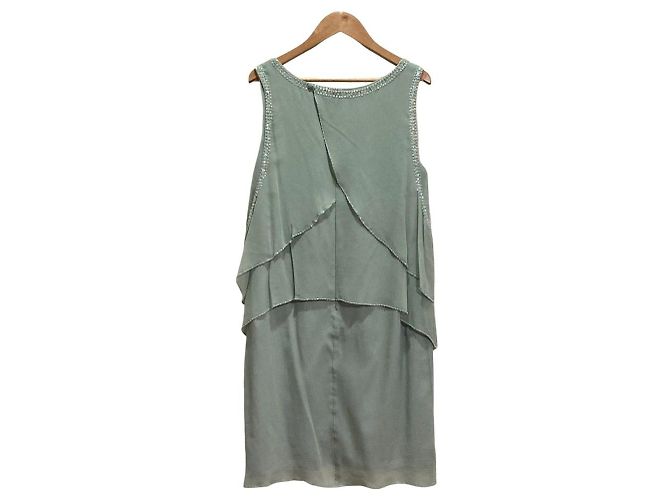 Autre Marque Seidenkleid mit Perlenstickerei GRACE CONTINENTAL - Ansicht 2
