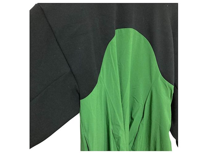 Autre Marque abito nagonstans circle-sleeves Nero Verde - vista 2