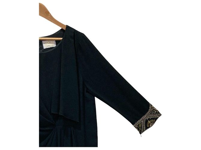 Autre Marque Grace Class Tuck Drape Dress Kleid Schwarz - Ansicht 3