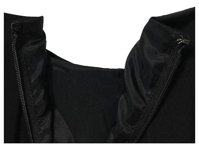 Autre Marque Grace Class Tuck Drape Dress Kleid Schwarz - Ansicht 5