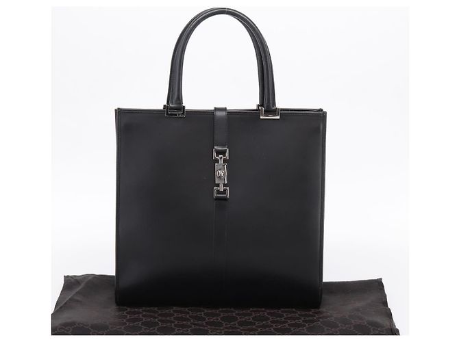 GUCCI Jackie Hand Bag Leather Black Silver 002 1064 - Ansicht 12