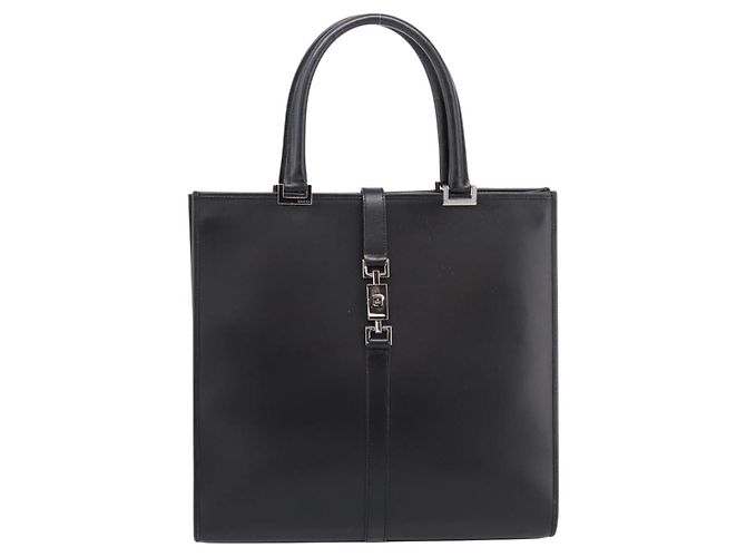 GUCCI Jackie Hand Bag Leather Black Silver 002 1064 - Ansicht 13