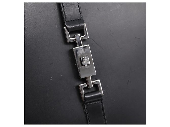 GUCCI Jackie Hand Bag Leather Black Silver 002 1064 - Ansicht 18