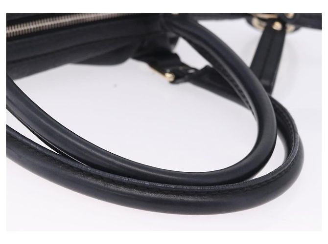 GUCCI GG Canvas Guccissima Sukey Hand Bag Leather Black Gold 247902 - vista 9