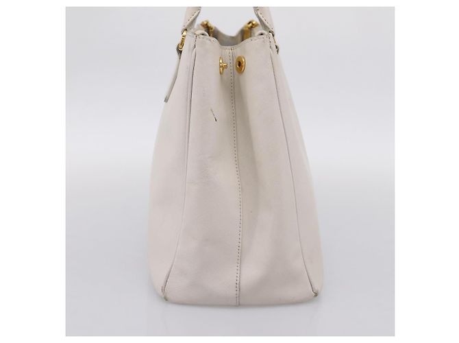 PRADA Galleria Handtasche Saffiano-Leder White Gold - Ansicht 4