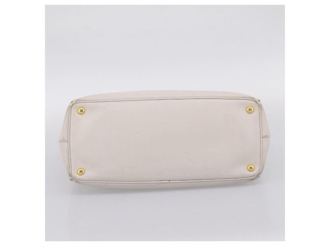 PRADA Galleria Handtasche Saffiano-Leder White Gold - Ansicht 5