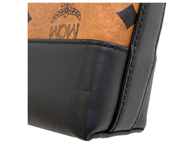 Bolsa de mão MCM Castanho Plástico Marrom - vista 10