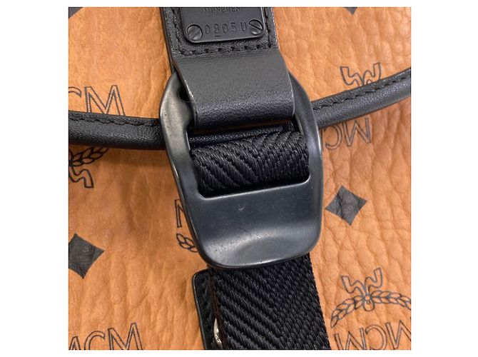 Bolsa de mão MCM Castanho Plástico Marrom - vista 11