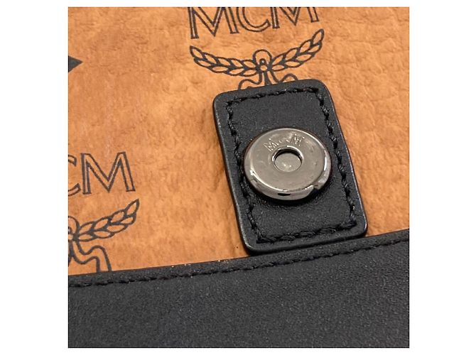 Bolsa de mão MCM Castanho Plástico Marrom - vista 12