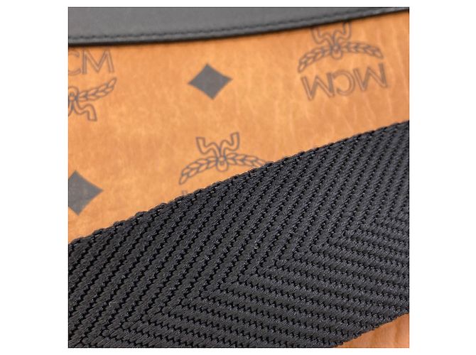 Bolsa de mão MCM Castanho Plástico Marrom - vista 13