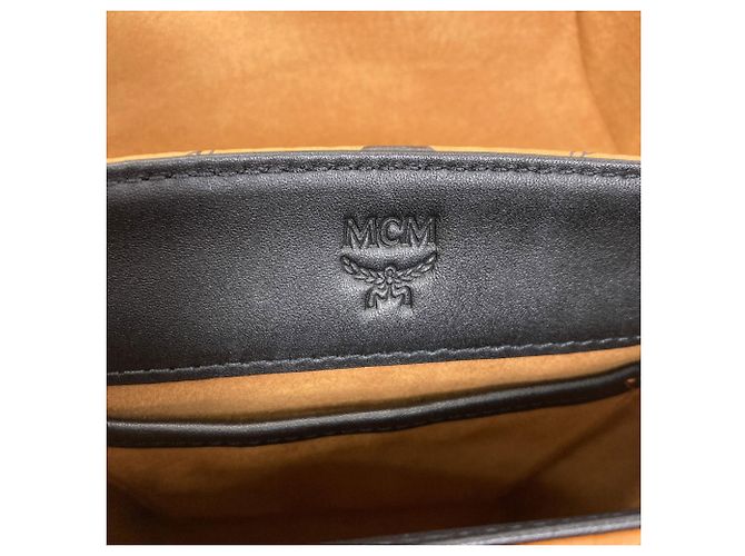 Bolsa de mão MCM Castanho Plástico Marrom - vista 6