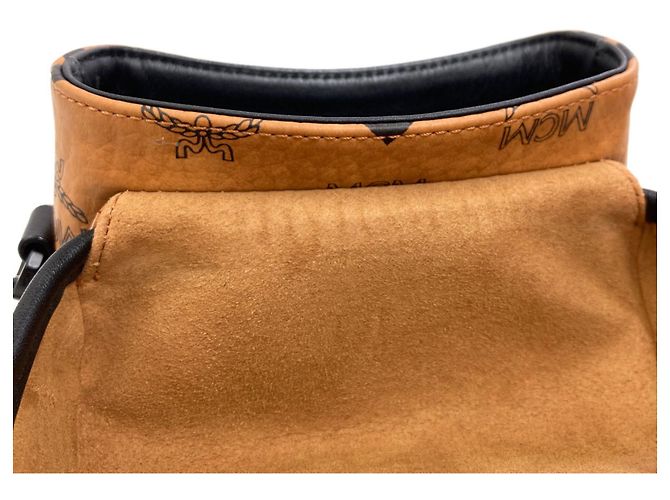 Bolsa de mão MCM Castanho Plástico Marrom - vista 8
