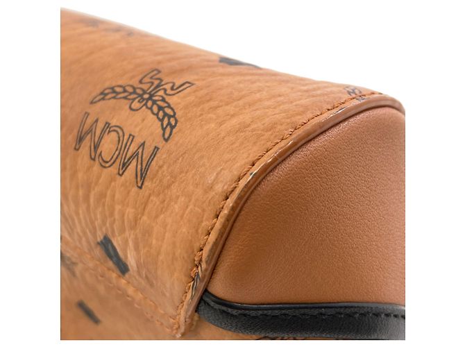 Bolsa de mão MCM Castanho Plástico Marrom - vista 9