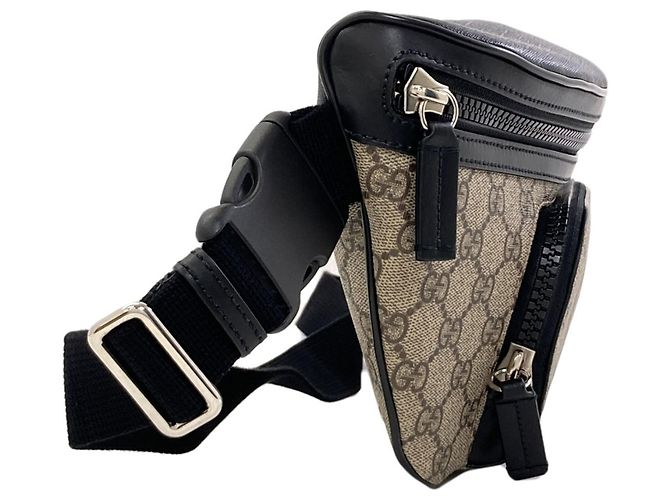 Gucci 779843 Outlet GG Supreme Body Bag Braun - Ansicht 3