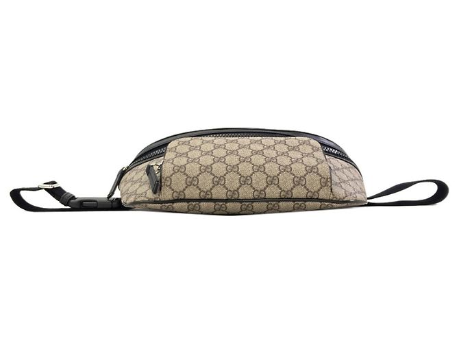 Gucci 779843 Outlet GG Supreme Body Bag Braun - Ansicht 4