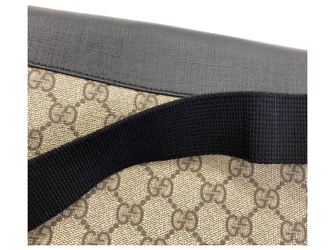Gucci 779843 Outlet GG Supreme Body Bag Braun - Ansicht 9