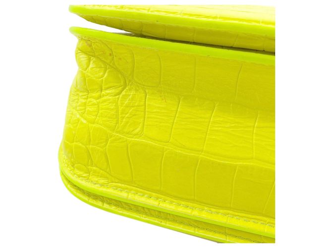 Borsa a tracolla Gossip Balenciaga in pelle gialla Giallo - vista 12
