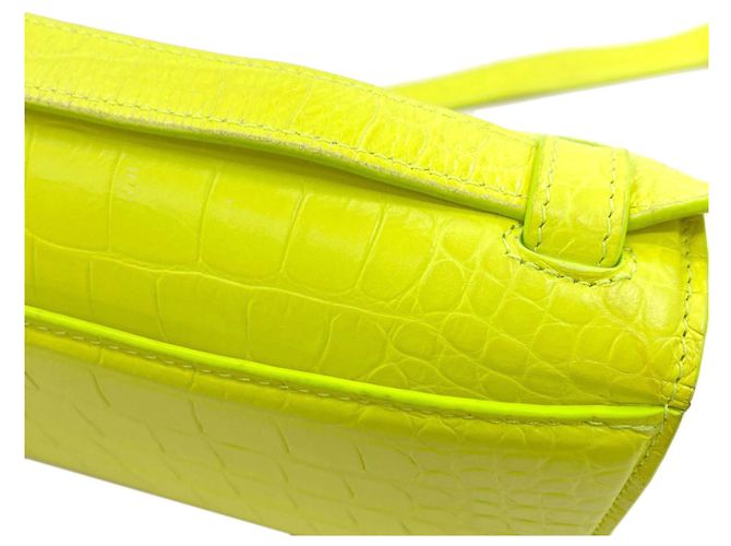 Borsa a tracolla Gossip Balenciaga in pelle gialla Giallo - vista 13