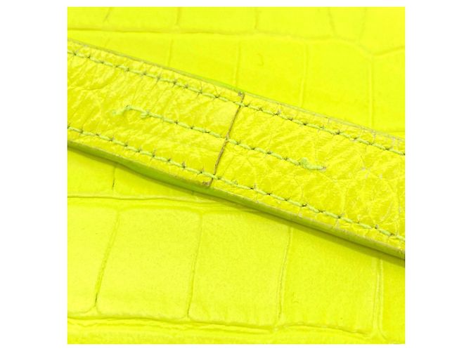 Borsa a tracolla Gossip Balenciaga in pelle gialla Giallo - vista 14