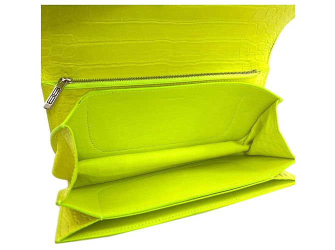 Borsa a tracolla Gossip Balenciaga in pelle gialla Giallo - vista 5