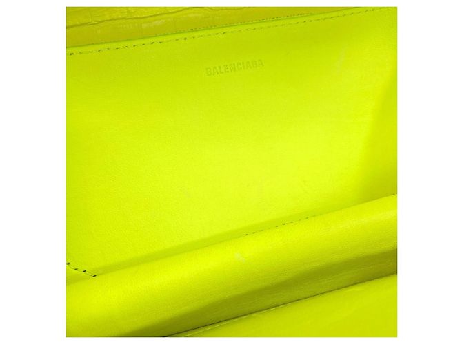 Borsa a tracolla Gossip Balenciaga in pelle gialla Giallo - vista 6