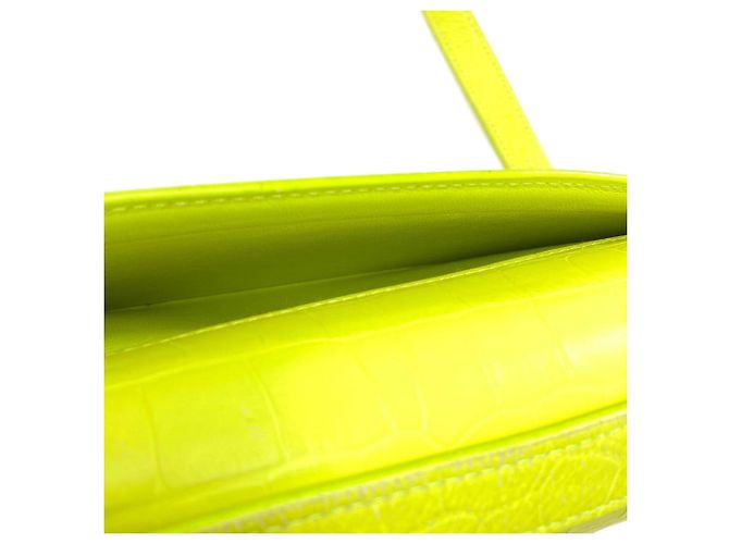 Borsa a tracolla Gossip Balenciaga in pelle gialla Giallo - vista 7