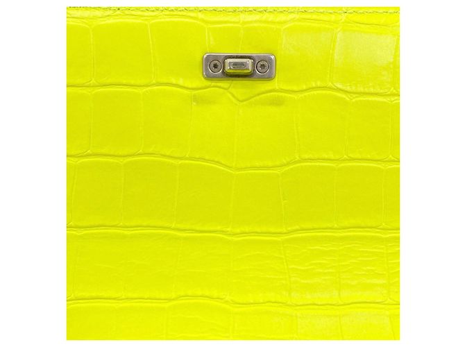 Borsa a tracolla Gossip Balenciaga in pelle gialla Giallo - vista 8