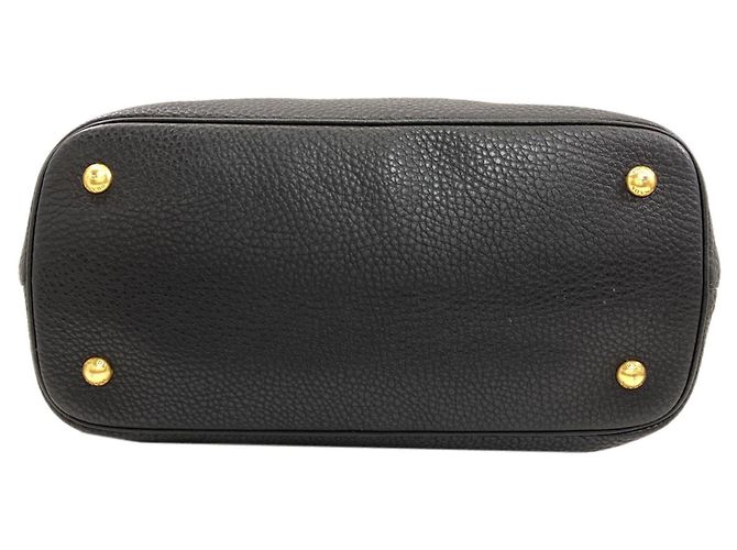 Sac Tote 2-Way en cuir Prada Noir - vue 4